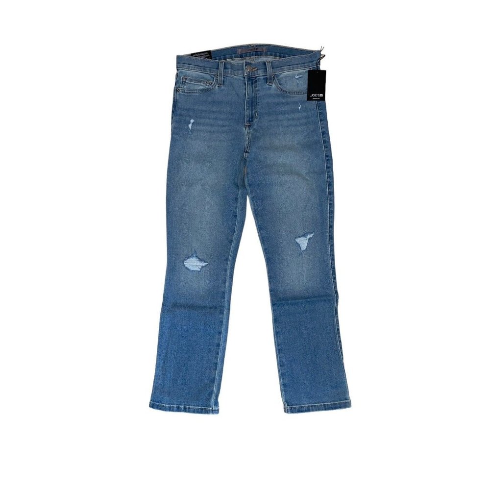 Joe’s womens midrise straight cropped Distressed Boyfriend Jeans‎ Sz 26